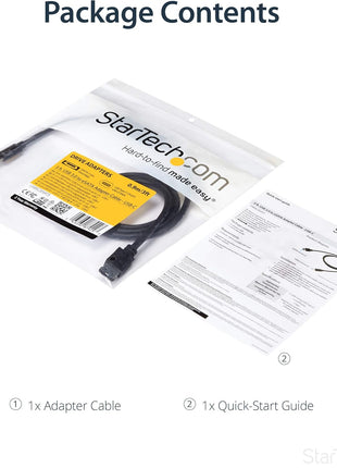 StarTech.com USB C to eSATA Cable - 3 ft / 1m - 5Gbp - for HDD/SSD/ODD - External Hard Drive Adapter - USB 3.0 to eSATA Converter (USB3C2ESAT3)