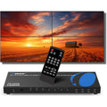 OREI 4K 2x2 Video Wall Controller with HDMI and USB-C inputs, 4K@60Hz Resolution | 180° Rotation, RS-232, and Audio Extraction