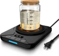 Sourdough Starter Warmer Mat   24H Timer   Precise 1?F Thermostat Control (70 100?F)   Smart Memory Warming On/Off   Fits Jars Up to 40oz   Perfect for Home Baking (Black)