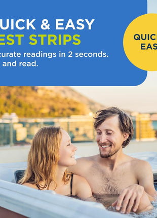 FROG @Ease Test Strips for Hot Tubs and Swim Spas - Test Strip with Out Indicator for FROG @Ease SmartChlor Cartridges, pH, Total Alkalinity and Total Hardness - 30 Test Strips