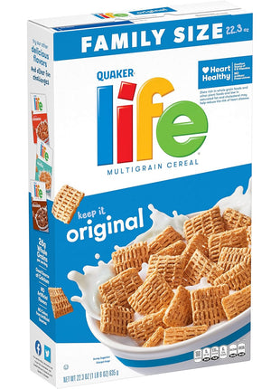 Quaker Life Original Cereal, 22.3OZ Box