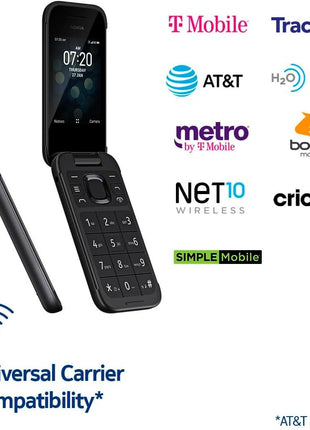 Nokia 2780 Flip | Unlocked | Universally Compatible with All Mobile Carriers | Black