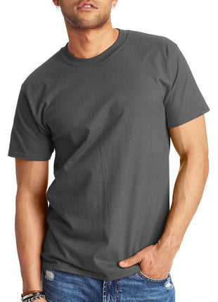 Hanes Mens Beefyt T-shirt, Heavyweight Cotton Crewneck Tee, 1 Or 2 Pack, Available In Tall Sizes Fashion-t-shirts, White - 1 Pack, Large US