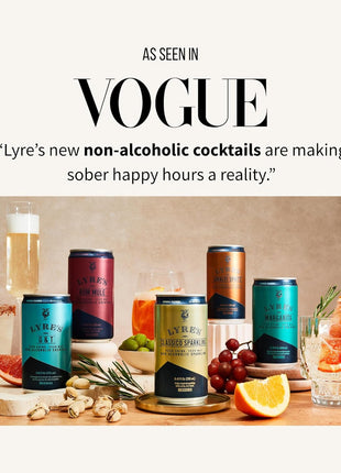 Lyre's Amalfi Spritz 4-Pack, Ready to Drink Non-Alcoholic Sparkling Mocktail, Award-Winning Zero Proof Italian Aperitif and Non Alcoholic Prosecco, 70 Calories per Can (8.45 Fl Oz x 4)