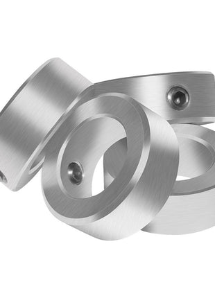 AZSSMUK 5/8 inch Bore Solid Steel Style Zinc Plated Set Screw Shaft Collars for Lawn Tractor,Garage Doors