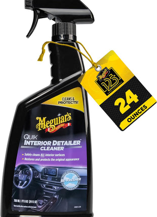 Meguiar's Quik Interior Detailer Cleaner - 24 Oz Spray Bottle
