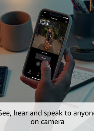 Ring Battery Doorbell Pro, Home or business security, Two-Way Talk with Audio+, 3D Motion Detection, and 1536p HD+ Head-to-Toe Video