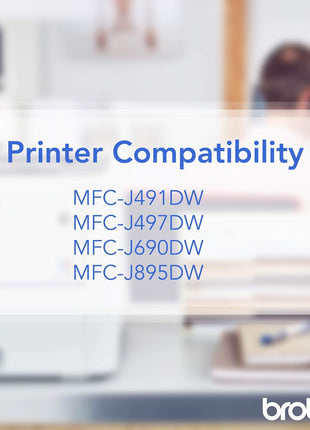 Brother Printer LC3011C Single Pack Standard Cartridge Yield Up to 200 Pages LC3011 Ink Cyan