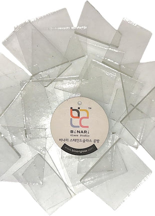 1.5 LB COE 96 Clear Glass Scraps - System 96 Fusing Glass Scraps