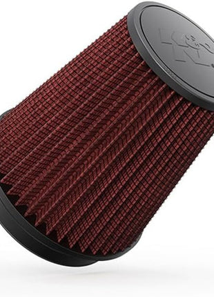 K&N High-Flow Original Lifetime Universal Clamp-On Air Filter: High Performance, Premium, Washable: Flange Diameter: 6 In, Filter Height: 8 In, Flange Length: 1 In, Shape: Round Tapered, RF-1020