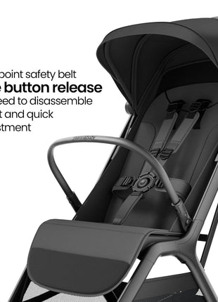 MAMA & BABY Trek Lite Umbrella Stroller - Compact Fold, Multi-Position Recline, Travel Stroller with Carry Strap, Large Storage and Cup Holder