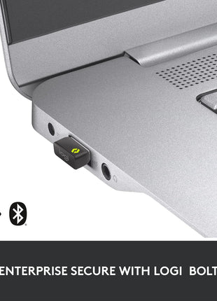 Logitech MX Master 3S for Business, Wireless Mouse with Quiet Clicks, 8K DPI, Secured Logi Bolt USB Receiver, Bluetooth, USB-C Charging, MagSpeed Scrolling, Windows/Mac/Chrome/Linux - Graphite