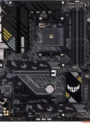 ASUS TUF Gaming B550-PLUS WiFi II AMD AM4 (3rd Gen RyzenTM) ATX Gaming Motherboard (PCIe 4.0, WiFi 6, 2.5Gb LAN, BIOS Flashback, USB 3.2 Gen 2, Addressable Gen 2 RGB Header and Aura Sync)