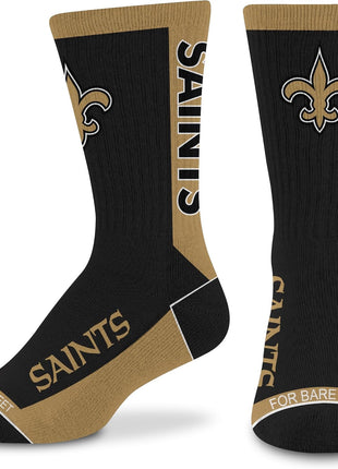 For Bare Feet NFL Unisex Kids Nfl Mvp Crew Sock Youth