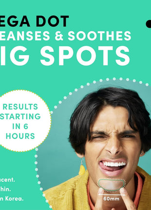 Dots for Spots Large Pimple Patches for Body, Chin, Cheek or Forehead - Includes Active Ingredients Niacinamide, Witch Hazel & Salicylic Acid for Maximum Effectiveness - Reduces Redness (10 patches)