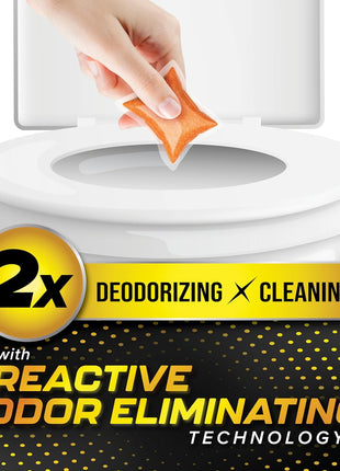 Camco TST MAX RV Toilet Treatment Drop-INs - Control Unwanted Odors & Break Down Waste and Tissue - Safe Septic Tank Treatment - Orange Scent, 30-Pack (41183)
