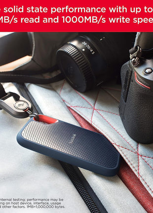SANDISK 4TB Extreme Portable SSD - Up to 1050MB/s, USB-C, USB 3.2 Gen 2, IP65 Water and Dust Resistance, Updated Firmware - External Solid State Drive - SDSSDE61-4T00-G25