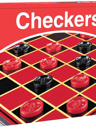 Pressman Checkers -- Classic Game With Folding Board and Interlocking Checkers, 2 Players