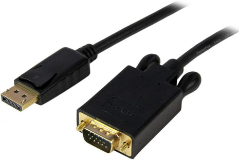 6FT DISPLAYPORT to VGA Adapter Converter Black