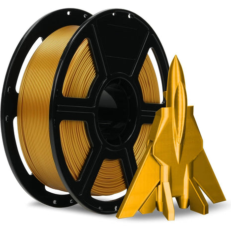 FLASHFORGE Rapid PETG Filament 1.75mm Metallic Bright Gold, Max 600mm/s High Speed Printing, 3D Printer Filament 1kg Spool, Dimensional Accuracy  0.02mm, Fits Most 3D Printers