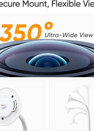 Monai 4K Smart Baby Monitor, Eye-Safe 950nm Night Vision, 7 AI Features, Phone App Baby Camera, 8X Zoom, Instant Alerts (Cry/Face Covered), No Monthly Fee, Hack-Proof, Local Storage