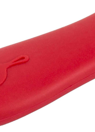 Lodge Silicone Hot Handle Holder - Heat-Resistant Cast Iron Skillet Handle Cover for Pans 9 Inches & Larger - Dishwasher-Friendly Silicone Hot Grip Sleeve - Reusable Skillet Accessory - Red