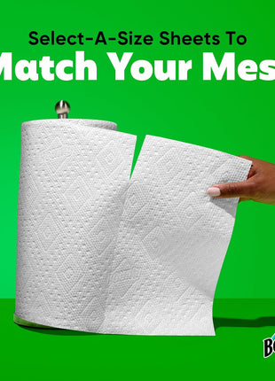 Bounty Select A Size Paper Towels, White, 2 Triple Rolls = 6 Regular Rolls
