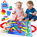 Montessori Toys for 1+ Year Old â€“ 23 PCS Fishing Game Toys with 2 Poles & 15 Fish, 10-in-1 Cloth Fishing Toys for Counting, Color & Shape Learning, Easter Birthday Gifts for 1+ Year Old Boys Girls