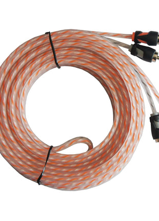 RD True 4 Gauge Car Audio Cable Amp Wiring Kit - 2 Channel Rock Direct CCA Power Cable Amplifier Install Wiring Kit