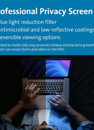 Kensington MagProTM Magnetic Laptop Privacy Screen 15.6 inch, Removable 16:9 Laptop Privacy Filter Shield, Anti-Glare, Blue Ray Reduction, Compatible with HP/Dell/Acer/Asus/Lenovo (K58353WW)