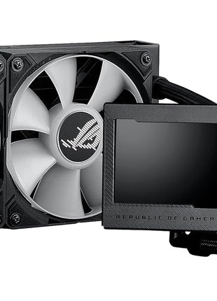 ASUS ROG Ryujin III 360 ARGB All-in-one Liquid CPU Cooler with 360mm Radiator. Asetek 8th gen Pump, 3X Magnetic 120mm ARGB Fans (Daisy Chain Design), 3.5" LCD Display, 6 Year Warranty