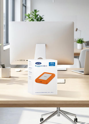 LaCie Rugged Raid Shuttle 8TB External Hard Drive Portable HDD - USB-C USB 3.0 Compatible, Drop Shock Dust Water Resistant, for Mac and PC Computer Desktop Laptop, 1 Mo Adobe CC (STHT8000800)