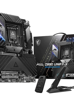 MSI MEG Z890 Unify-X Motherboard, ATX - Supports Intel Core Ultra Processors (Series 2), LGA 1851-110A SPS, DDR5 Memory (9600+ MT/s OC), PCIe 5.0 & 4.0 x16, M.2 Gen5, Thunderbolt 4, Wi-Fi 7, 5G LAN