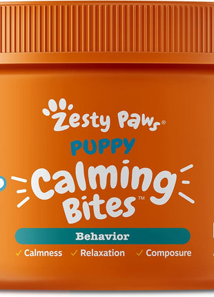 Zesty Paws Puppy 8-in-1 Multivitamin Soft Chews + Puppy Calming Soft Chews