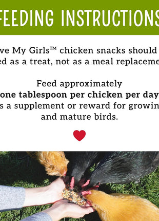 Love My Girls: Chicken Snacks - Pumpkin & Worms - 2lb Bag - Global Harvest, Gourmet Multi-Grain Treats, Corn-Free, Nutritious & Protein Rich Mealworms