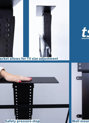 Touchstone Valueline 30003 Smart Motorized TV Lift for 26–50" TVs – Pop-Up Cabinet Mount, Alexa & Google Enabled, 5-Year Warranty, 28" Travel, 170 lb Capacity, RF & Wired Remotes