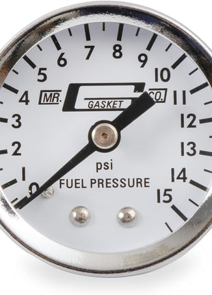 Mr. Gasket 1559 Fuel Line Kit with Gauge & Fittings - Chrome