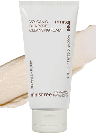 【Innisfree】Volcanic Pore Cleansing Foam 150mL 【Facial Wash】Authentic Product Sensitive Skin Oily Skin Men Blackheads Low Irritation Pores Dead Skin Refreshing Trouble Care Sebum Absorption Volcanic