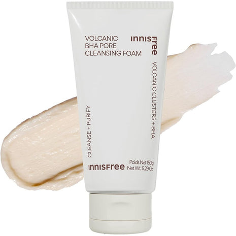 【Innisfree】Volcanic Pore Cleansing Foam 150mL 【Facial Wash】Authentic Product Sensitive Skin Oily Skin Men Blackheads Low Irritation Pores Dead Skin Refreshing Trouble Care Sebum Absorption Volcanic
