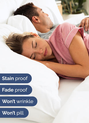 Extra Deep King Sheet Set   6 Piece Breathable and Cooling Sheets   Hotel Luxury Bed Sheets Set   Easy & Secure Fit   Soft, Wrinkle Free and Comfy Sheets Set   White Sheet Set with Extra Deep Pockets