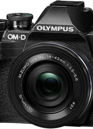 OM SYSTEM Olympus E-M10 Mark IV Black Micro Four Thirds System Camera M.Zuiko Digital ED 14-42mm F3.5-5.6 EZ kit 20MP Sensor 5-Axis Image Stabilization 4K Video Wi-Fi