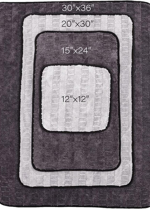 The Rag Company Gauntlet Car Drying Towel - 70/30 Korean Microfiber, Dries Faster Without Scratching, 900gsm, 20x30 inches, Ice Grey/Grey, Pack of 1