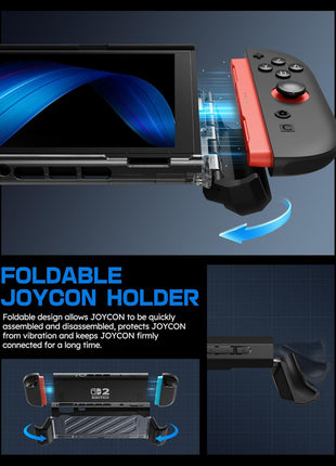 SUPCASE Unicorn Beetle Pro Case for Nintendo Switch 2 2025, [Military-Grade Protection] [Joy Con Remove Friendly] Dockable Integrated Cover Accessories Compatible with Switch 2, Black