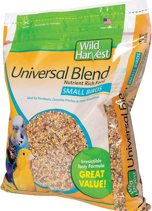 Wild Harvest Universal Blend For Small Birds 3 Pounds, Foritified Nutrition