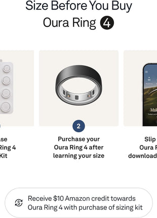 OURA Ring 4 Smart Ring - Stealth - Size 9