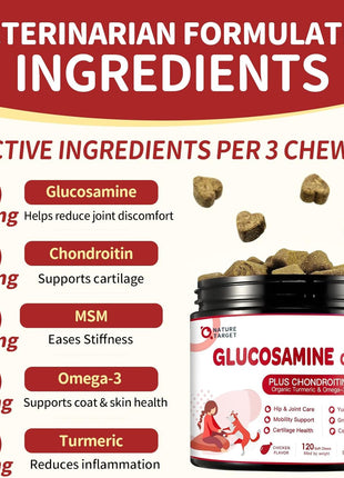 Glucosamine for Dogs Soft Chews and Probiotics for Dogs Powder