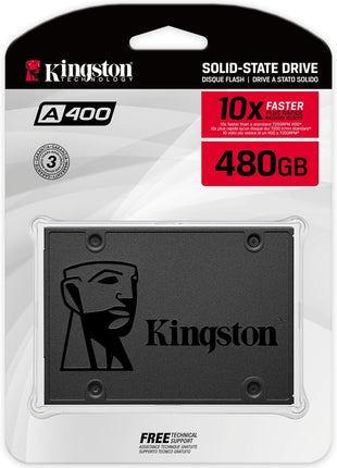 Kingston 480GB A400 SATA 3 2.5 inch Internal SSD SA400S37/480G - HDD Replacement for Increase Performance