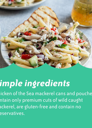Chicken of the Sea Jack Mackerel in Brine, 15 oz. Cans (Pack of 12), Nutrient Rich, Wild Caught Canned Mackerel