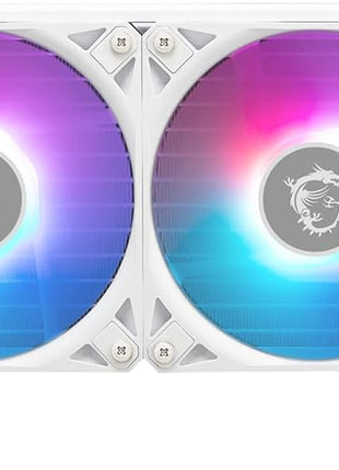 msi MAG CoreLiquid I360 White - AIO ARGB CPU Liquid Cooler - Infinity Mirror Design - UNI Bracket - 360mm Radiator - Triple 120mm ARGB PWM Fans - LGA 1700/1851 / AM5/AM4 Compatible