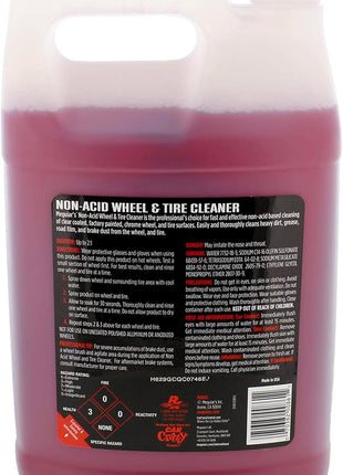 Meguiar's D14301 Non Acid Tire and Wheel Cleaner, Pre-Diluted, No Mixing Required Car Wheel Cleaner - 1 Gallon Wheel Cleaner 128 Fl Oz